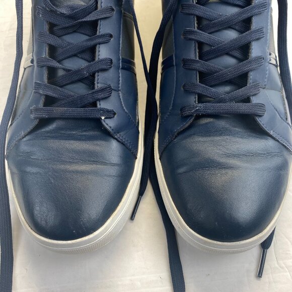 Lacoste Sport Men\'s Blue Leather Shoes Size 13,Lace Up main image 5